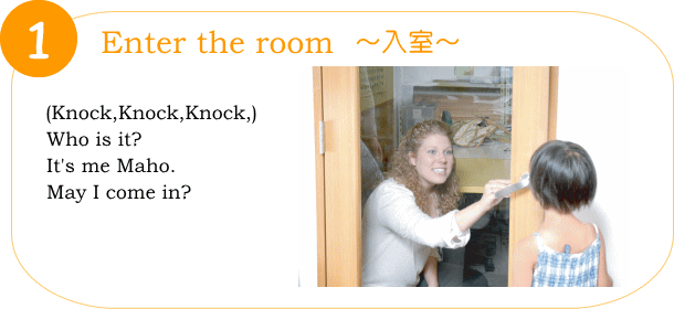 1.Enter the room 「入室」